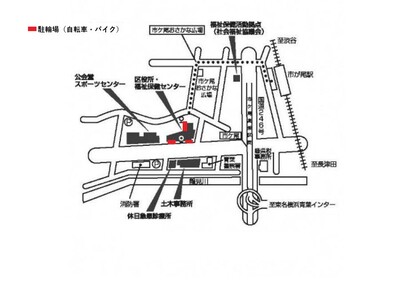 Aoba Ward Office Bicycle and Bike Storage Map