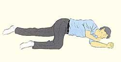 Figure of recovery position