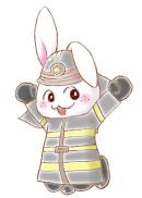 That's why! Kids fire brigade rabbit member