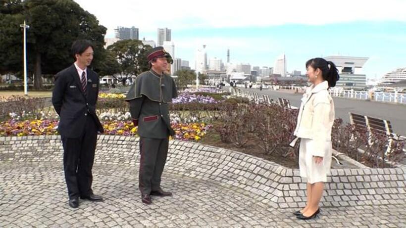 Photo: A flight crew and navigator