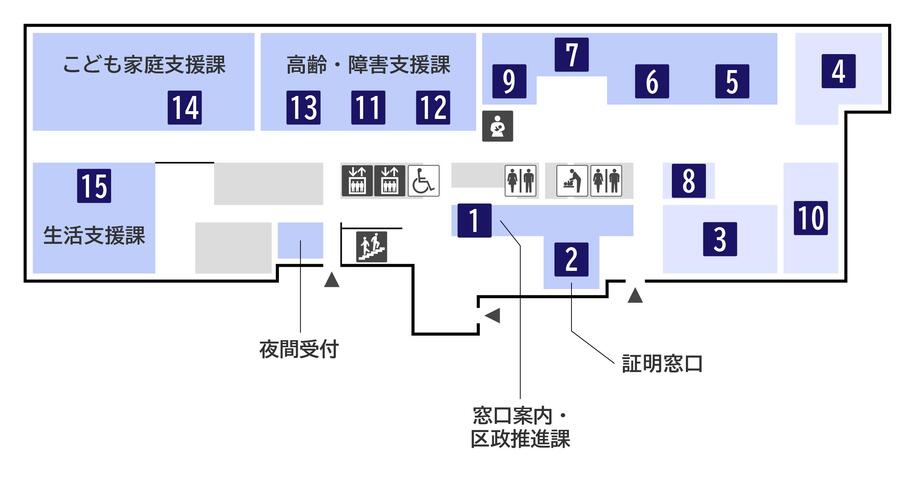 1st floor map