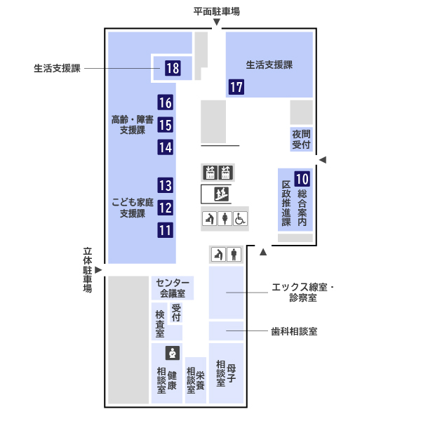 1st floor map