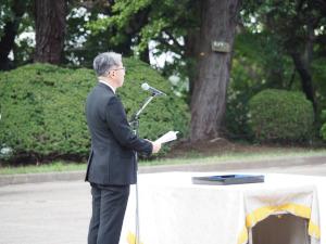 Memorial ceremony for the war dead in Yokohama