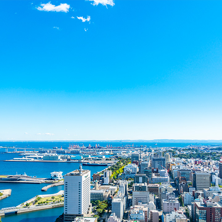 Photographs of Port in Yokohama