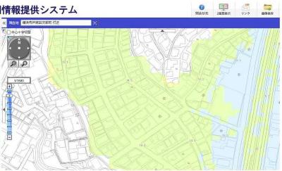 Image data of flood hazard map as seen in the disaster prevention map